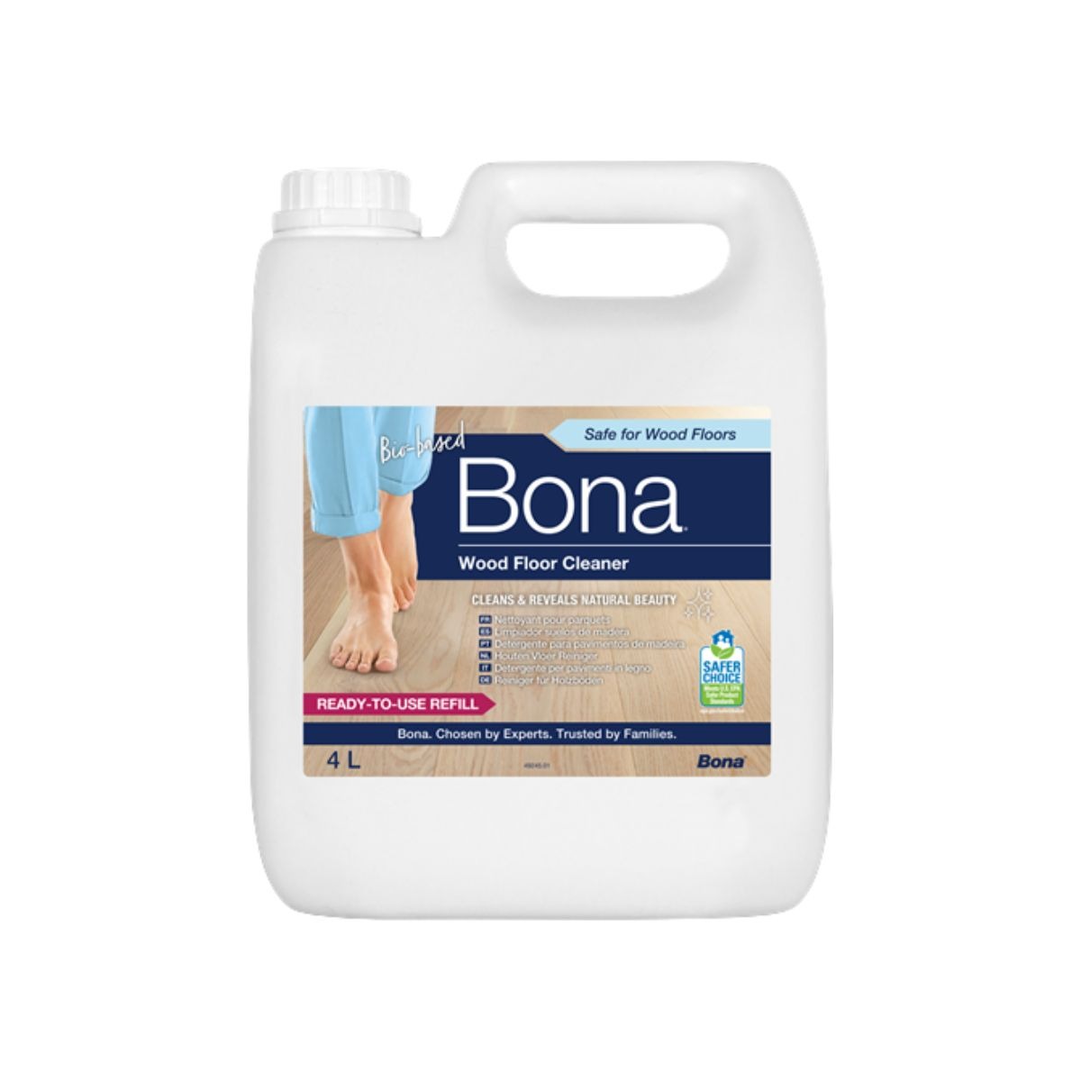 Detergente Limpeza Pavimentos Parquet Madeira 4L BONA