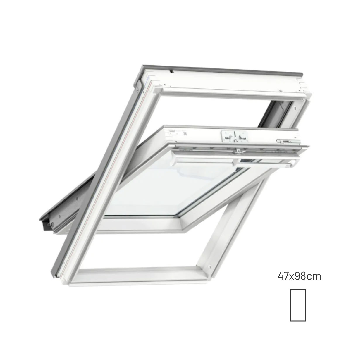 Janela Manual de Sótão VELUX GGL 2070 BK04 47x98cm