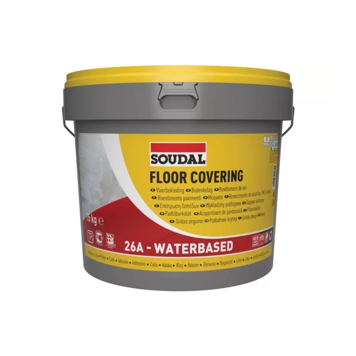 Cola para Revestimentos, Alcatifa, PVC e Linóleo SOUDAL 15KG