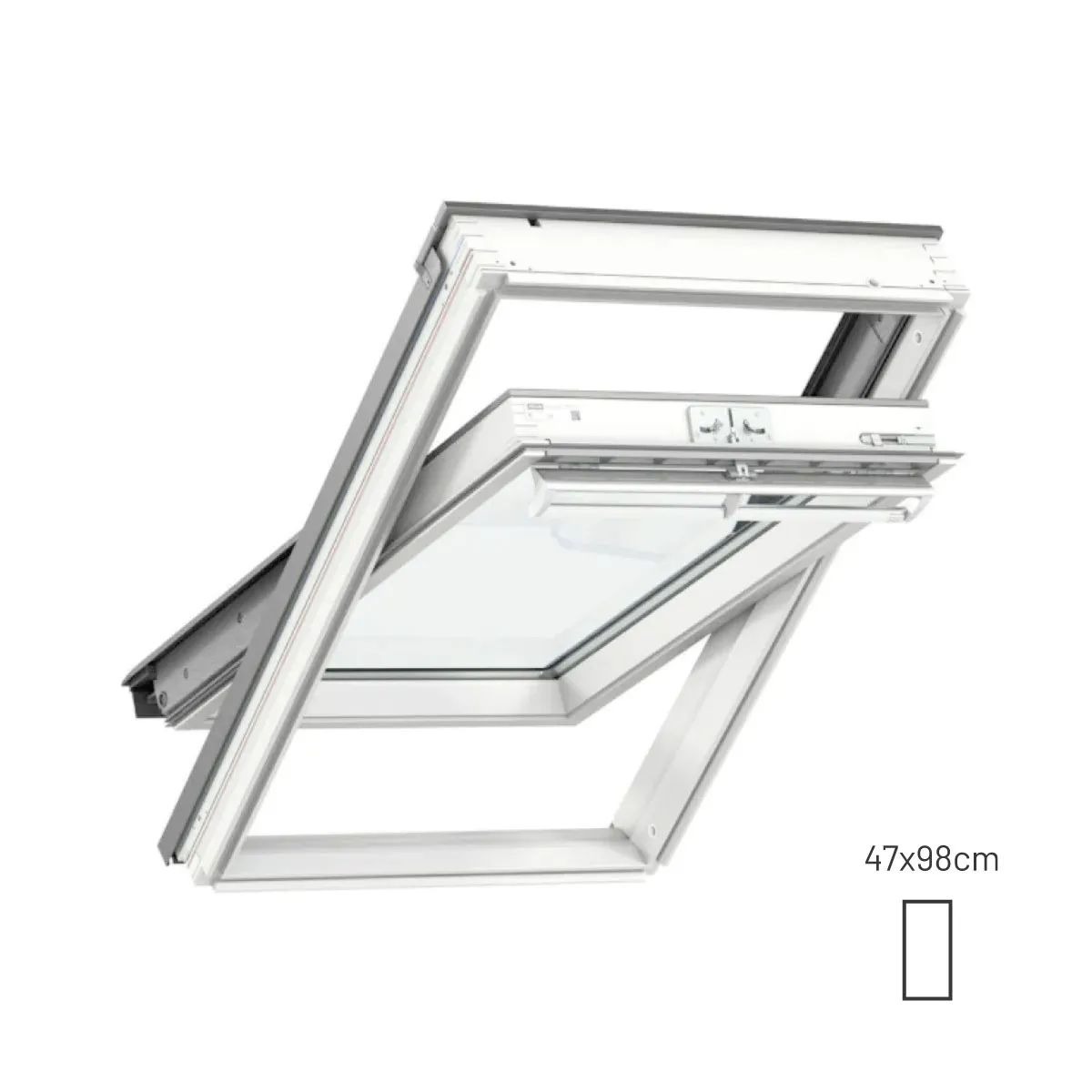 Janela de Sótão Basculante Manual VELUX GGL 2066 BK04 47x98cm