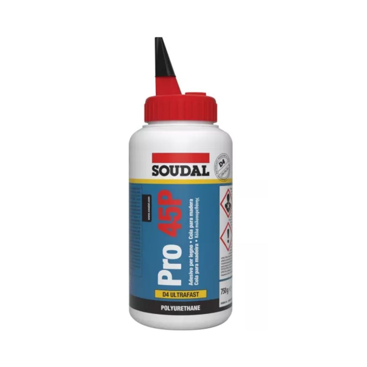Cola PU Madeira 45P SOUDAL 750ML