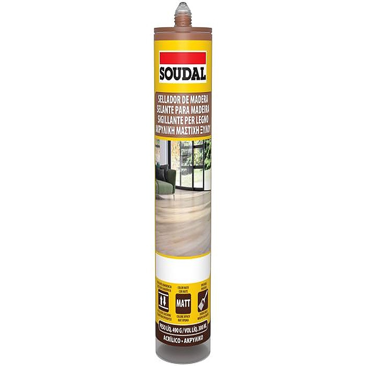 SELANTE ACRÍLICO MADEIRA WENGUÉ SOUDAL 290ML