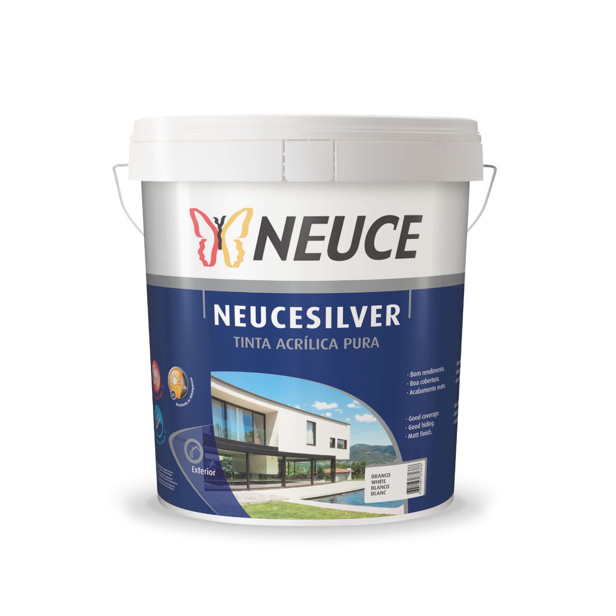 NEUCESILVER Tinta Acrílica Pura Branco 15L