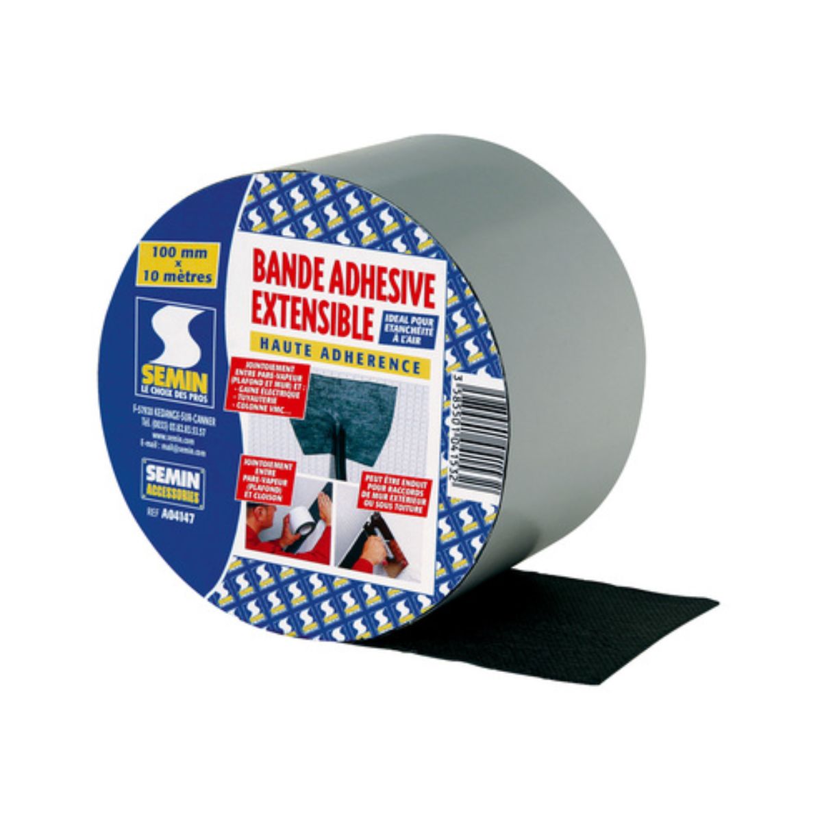 Banda Adesiva Extensível SEMIN 100mm x 15m