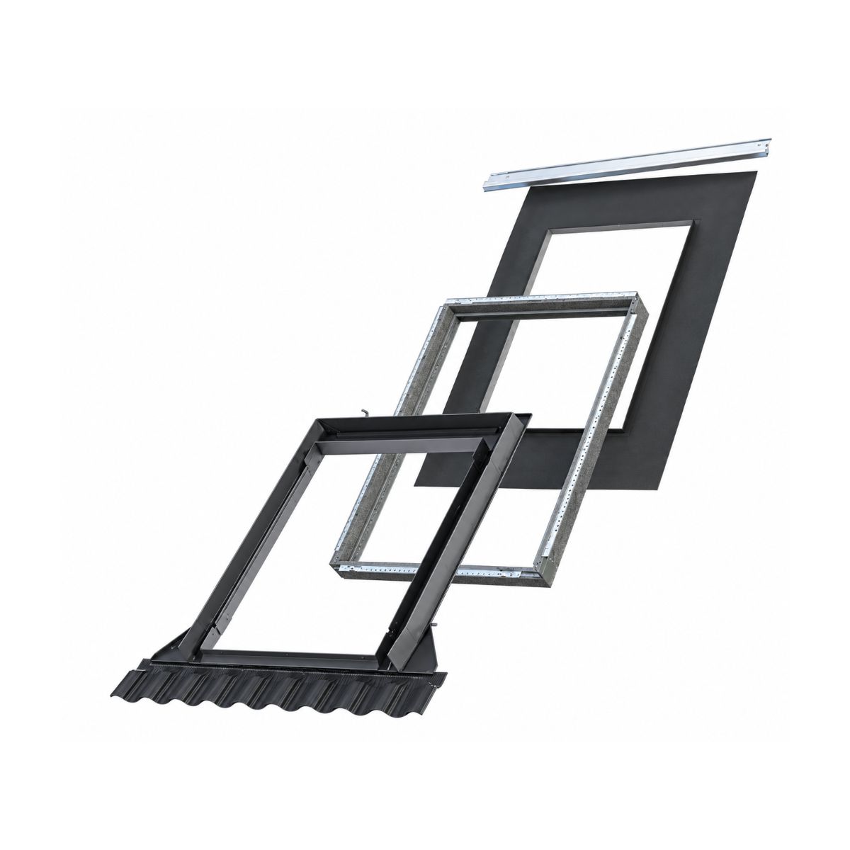 Rufo p/ Telha com Moldura Isolante e Tela Impermeabilizante Lisa VELUX CK02