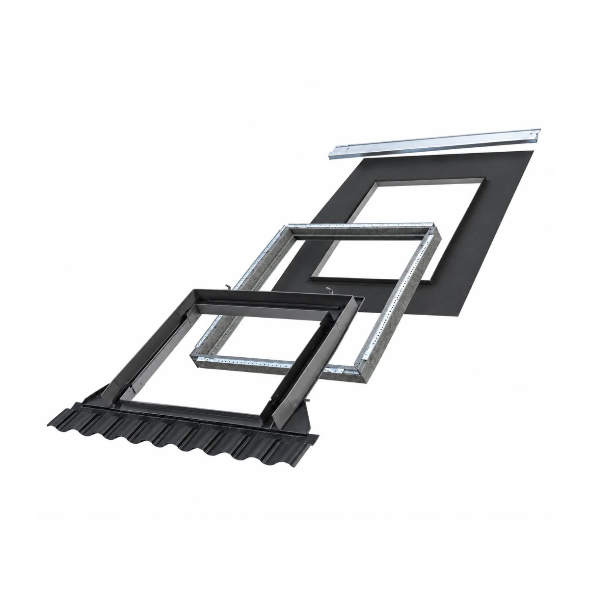 Rufo p/ Janela Baixa Inclinação com Moldura e Tela Impermeabilizante VELUX CK04