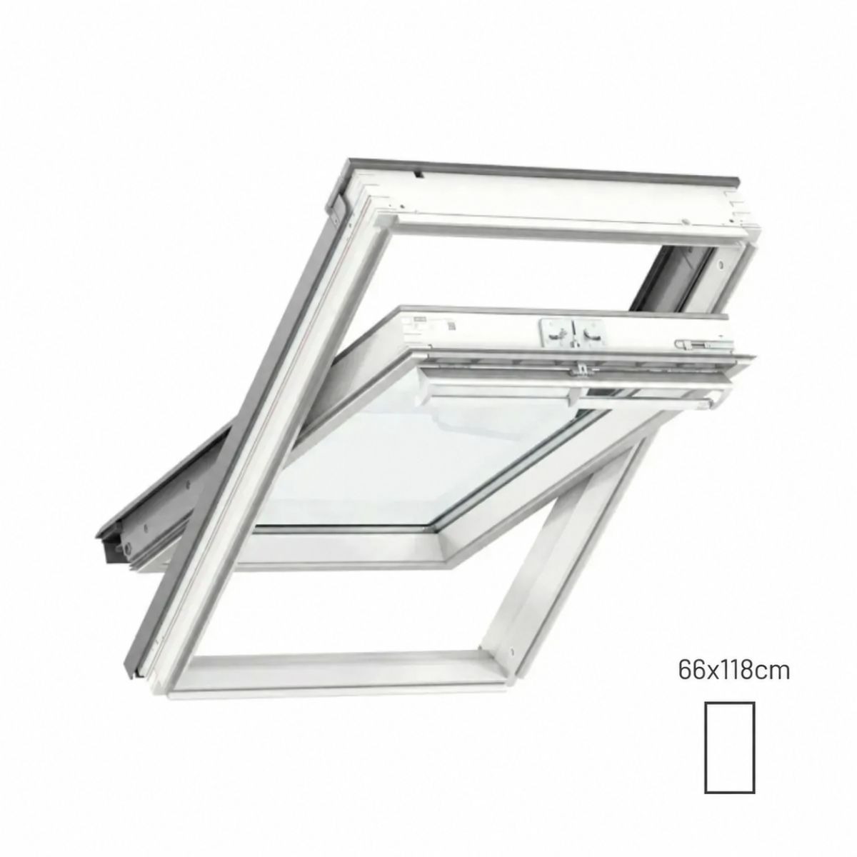 Janela de Sótão Manual Basculante VELUX GGL FK06 2066 66x118cm