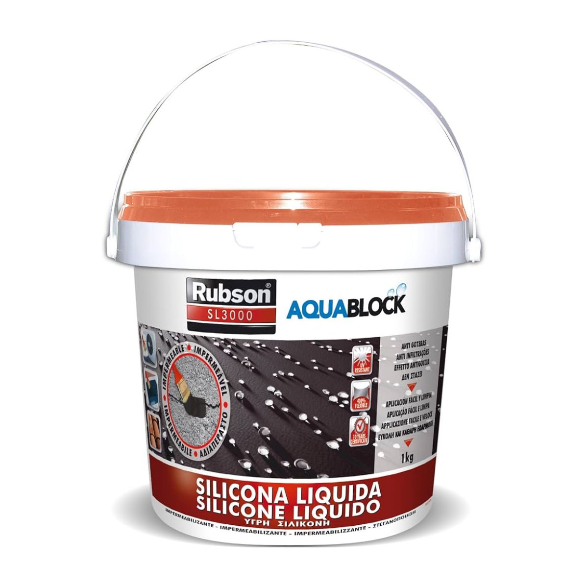RUBSON Silicone Líquido SL3000 Telha 1Kg