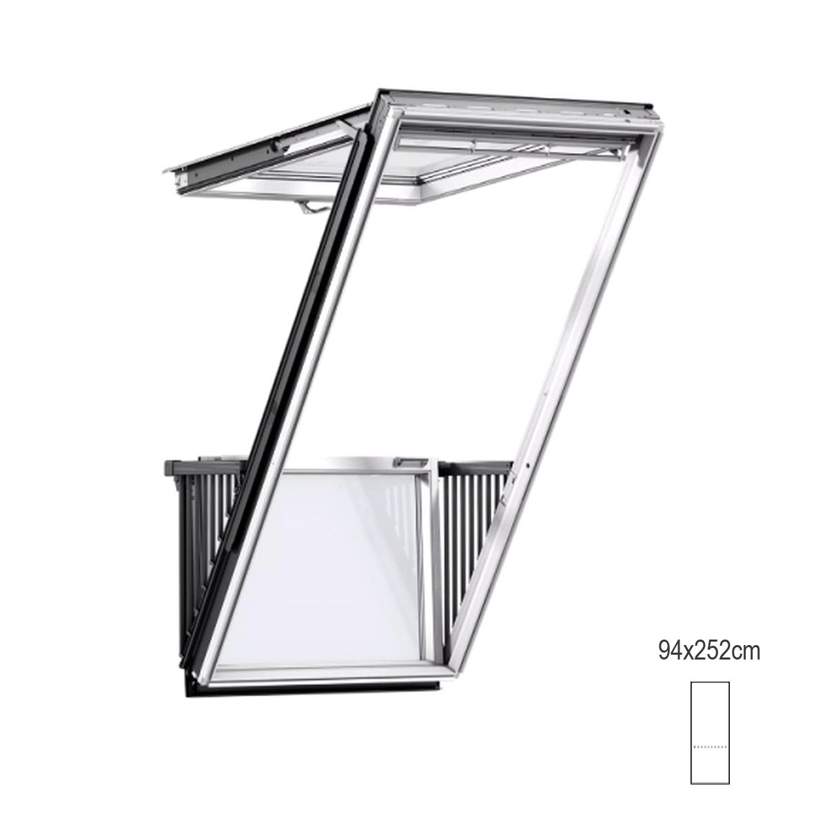 Janela Varanda VELUX GDL PK19 2066 94x252cm