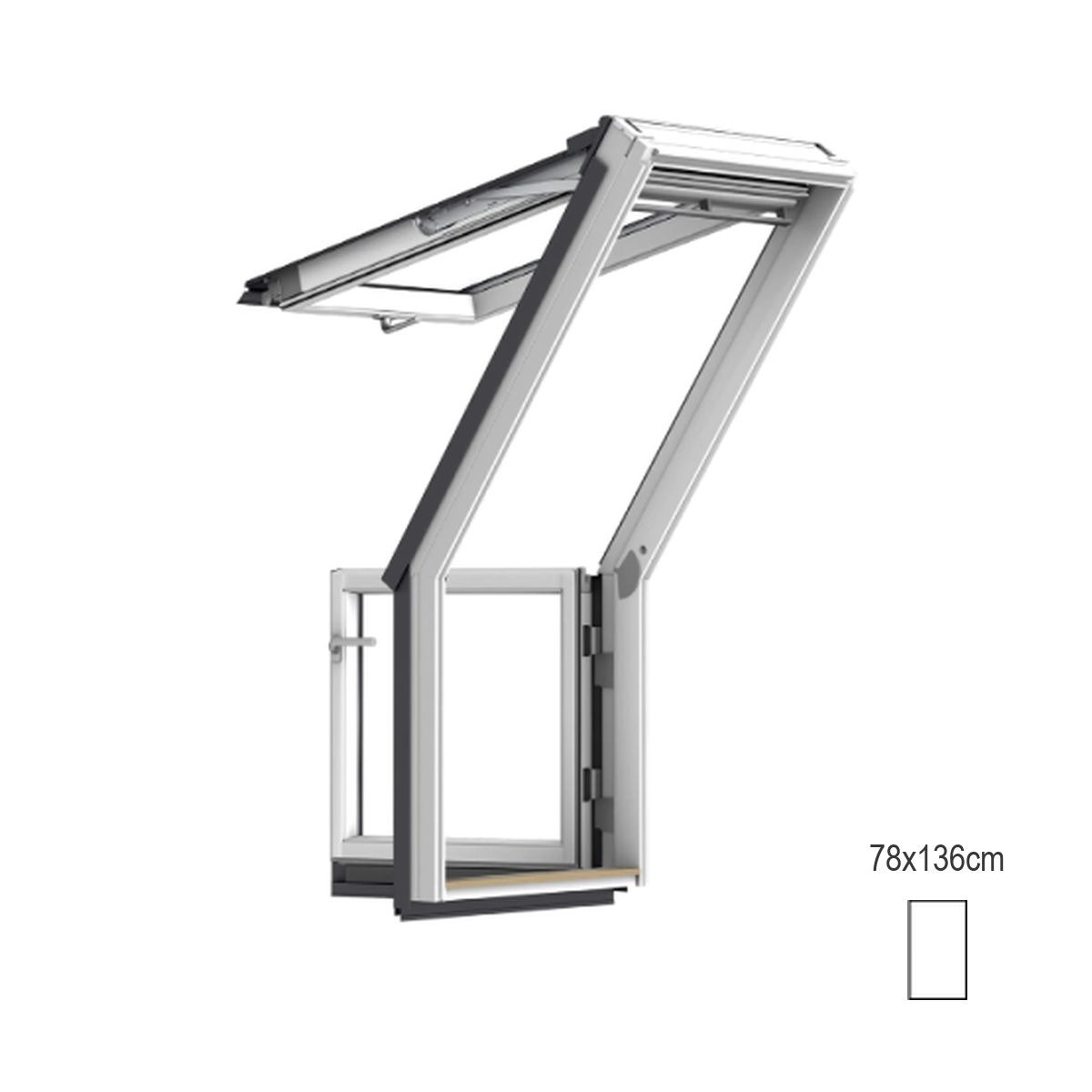 Janela Terraço VELUX GEL M08 2065 78x136cm