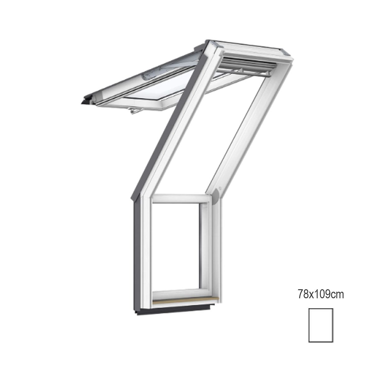 Janela Terraço VELUX sem Abertura VEC M35